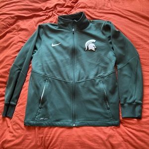 Michigan State Nike dry fit zip up